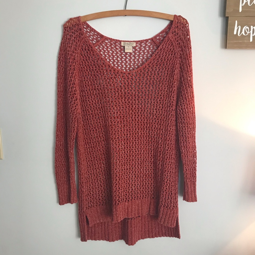 Burnt orange sweater